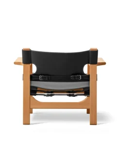 Fredericia Furniture Den Spanske Stol i cognac læder, eg sæbe af Børge Mogensen><noscript><img width=