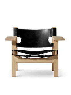 Fredericia Furniture Den Spanske Stol i cognac læder, eg sæbe af Børge Mogensen><noscript><img width=