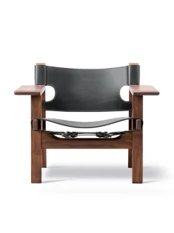Fredericia Furniture Den Spanske Stol i cognac læder, eg sæbe af Børge Mogensen><noscript><img width=