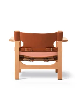Fredericia Furniture Den Spanske Stol i cognac læder, eg sæbe af Børge Mogensen><noscript><img width=