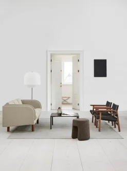 Fredericia Furniture Den Spanske Stol i mørkebrun læder, eg sæbe af Børge Mogensen><noscript><img width=