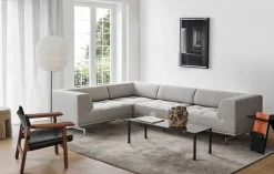 Fredericia Furniture Den Spanske Stol i naturfarvet læder, valnød olie af Børge Mogensen><noscript><img width=
