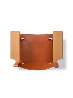 Fredericia Furniture Den Spanske Stol i sort læder, røget eg olie af Børge Mogensen><noscript><img width=