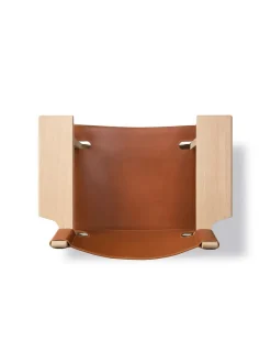 Fredericia Furniture Den Spanske Stol i sort læder, røget eg olie af Børge Mogensen><noscript><img width=