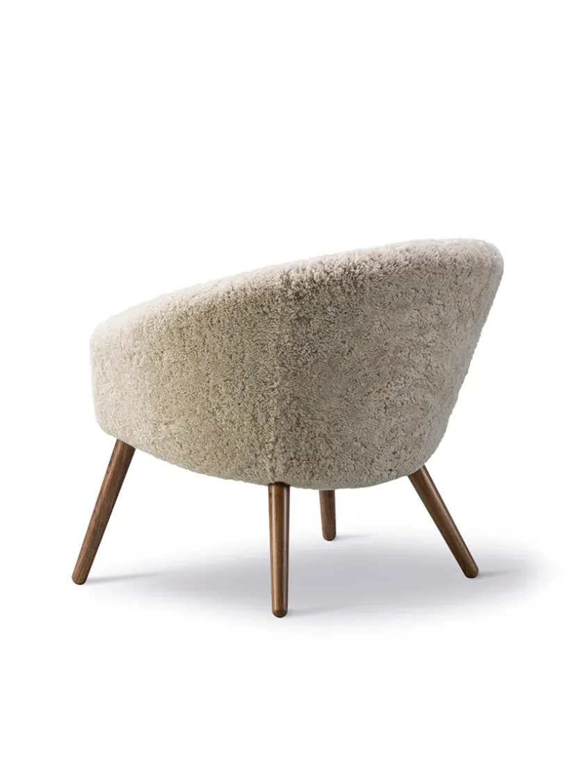 Fredericia Furniture Ditzel Lounge Chair, lammeskind fra> Loungestole|Lænestole