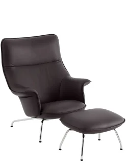 Muuto Doze Lounge Chair inkl. Fodskammel, ocean 80 fra><noscript><img width=