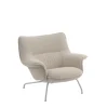 Muuto Doze Lounge Chair, Low Back, Heath tekstil, Tube base fra> Lænestole