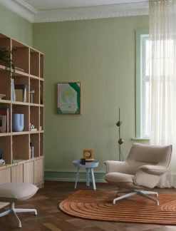 Muuto Doze Lounge Chair, Low Back, Heath tekstil, Tube base fra> Lænestole