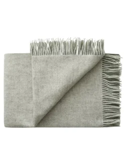 Silkeborg Uldspinderi Drejø Plaid, grey mix fra><noscript><img width=
