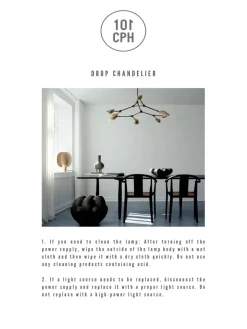 101 Copenhagen Drop Chandelier, bronze fra><noscript><img width=