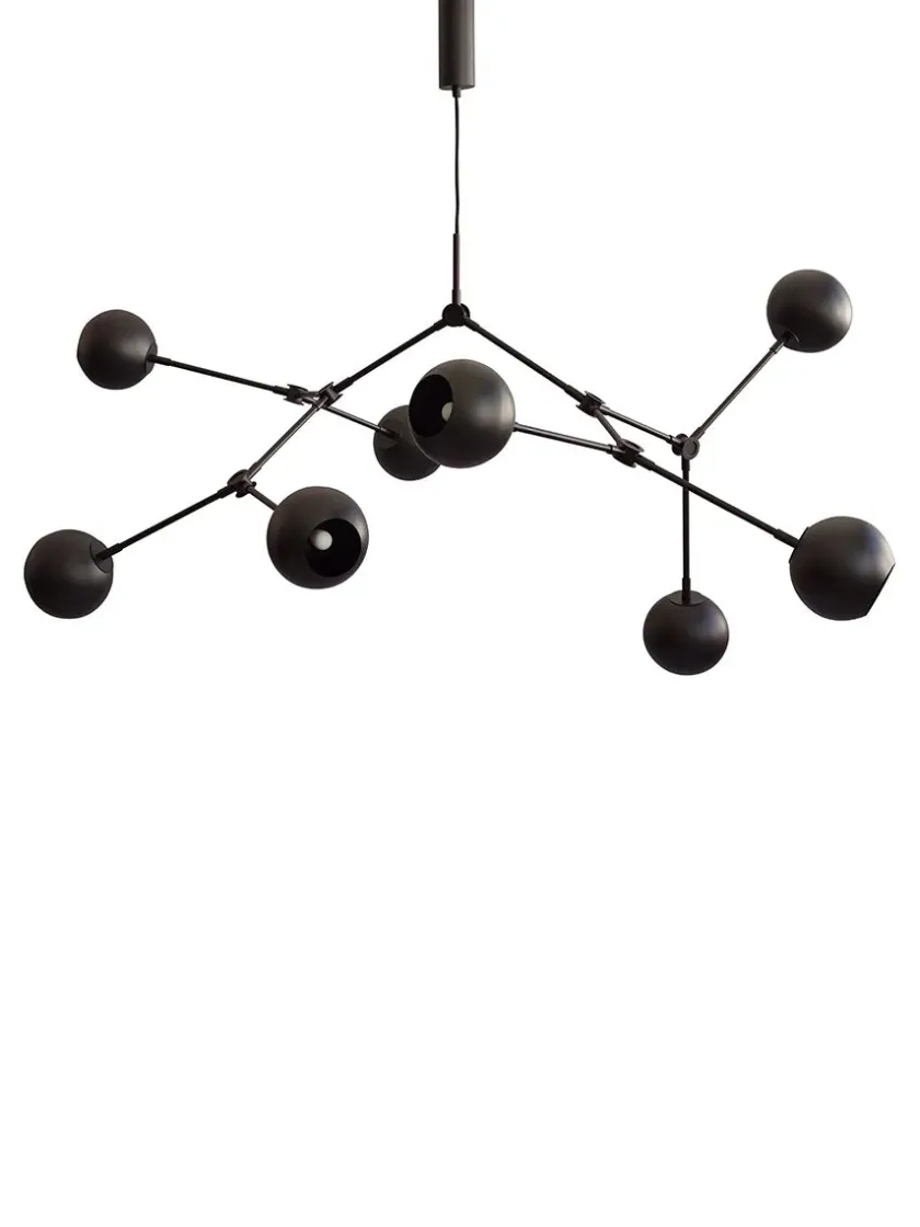 101 Copenhagen Drop Chandelier Globe, Burned Black fra> Lysekroner|Spots