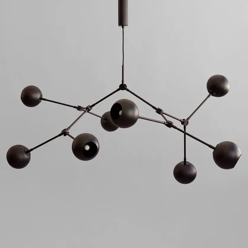101 Copenhagen Drop Chandelier Globe, Burned Black fra> Lysekroner|Spots