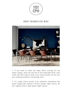 101 Copenhagen Drop Chandelier, mini bronze fra><noscript><img width=
