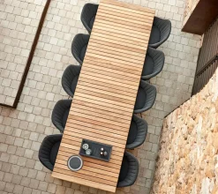 Cane-line Drop Spisebord m/120 cm udtræk, teak/lava grey fra><noscript><img width=