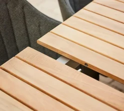 Cane-line Drop Spisebord m/120 cm udtræk, teak/lava grey fra><noscript><img width=