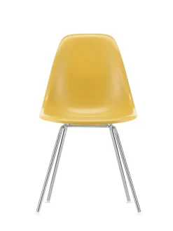 Vitra Eames Fiberglass Chair DSX, krom fra> Spisebordsstole