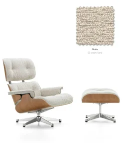 Vitra Eames Lounge Chair inkl. Fodskammel, valnød/Nubia fra><noscript><img width=