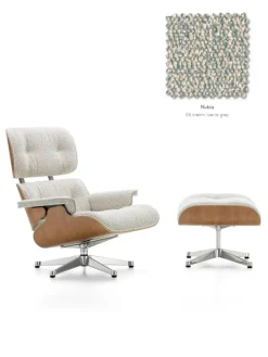 Vitra Eames Lounge Chair inkl. Fodskammel, valnød/Nubia fra><noscript><img width=