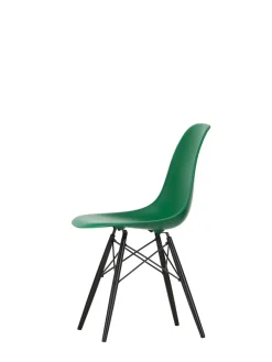 Vitra Eames Plastic Side Chair DSW, sortlakeret ahorntræ fra> Spisebordsstole