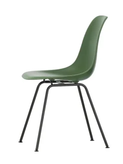 Vitra Eames Plastic Side Chair DSX, sort pulverlakeret fra> Spisebordsstole