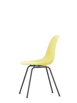 Vitra Eames Plastic Side Chair DSX, sort pulverlakeret fra> Spisebordsstole
