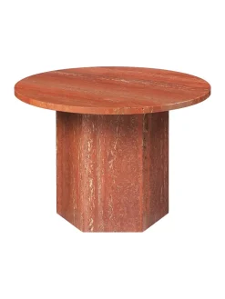 GUBI Epic Coffee Table Ø60 cm, travertine fra> Sofaborde