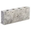 Wabi Sabi Nordic Epode Lysestage 25 cm, travertin silver fra> Gaver Til Hende|Kalenderlys & Julelysestager