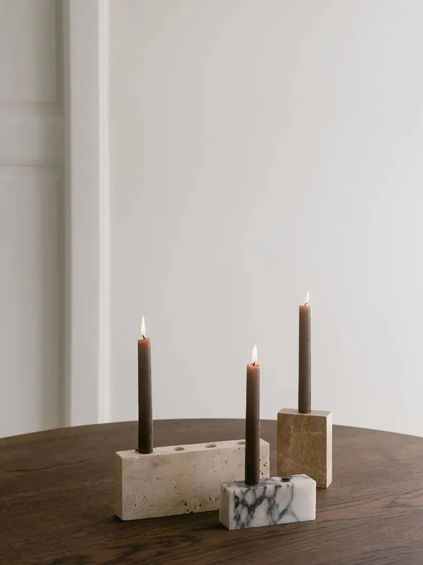 Wabi Sabi Nordic Epode Lysestage, terra fra> Gaver Til Hende|Kalenderlys & Julelysestager