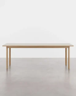 Tablelab ESSENTIAL OAK spisebord 140x90 cm Mushroom, fra><noscript><img width=