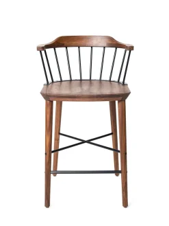 Stellar Works Exchange Bar Stool SH 75, walnut fra><noscript><img width=