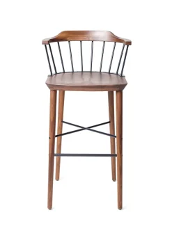 Stellar Works Exchange Counter Stool SH 61, walnut fra><noscript><img width=