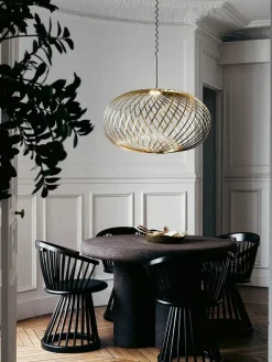 Tom Dixon Fan Dining Chair, black fra> Spisebordsstole