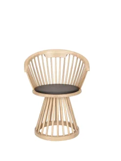 Tom Dixon Fan Dining Chair, natural fra> Spisebordsstole