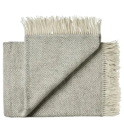 Silkeborg Uldspinderi Fanø Plaid, ash brown fra><noscript><img width=