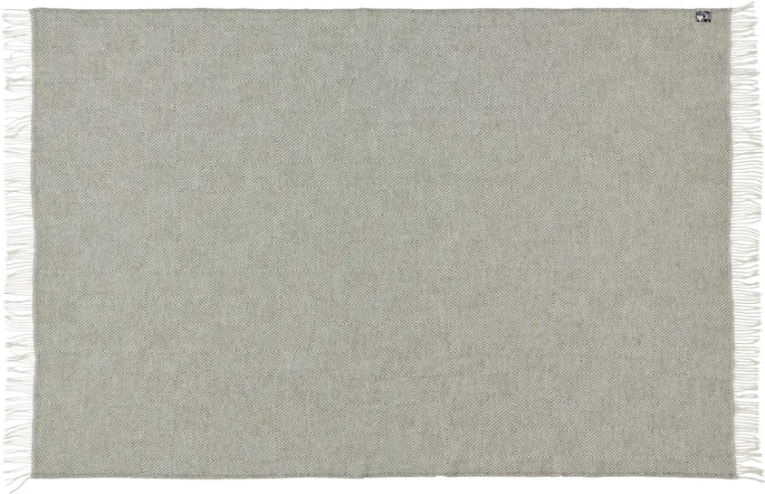 Silkeborg Uldspinderi Fanø Plaid, light nordic grey fra> Gaver Til Ham|Puder Og Plaider