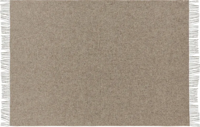 Silkeborg Uldspinderi Fanø Plaid, pebbles beige fra> Gaver Til Hende|Puder Og Plaider