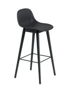 Muuto Fiber Bar Stool Wood w. back fra><noscript><img width=
