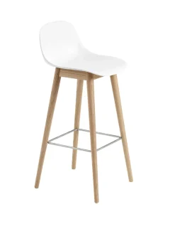 Muuto Fiber Bar Stool Wood w. back fra><noscript><img width=