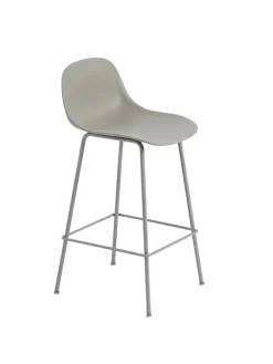 Muuto Fiber Barstool tube w. back fra> Barstole