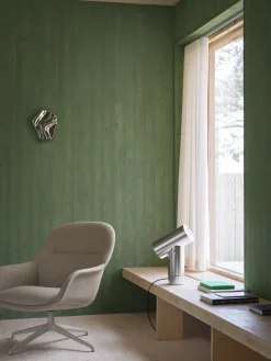 Muuto Fiber Lounge Armchair, Ecriture 240 grå swivel base fra> Loungestole|Lænestole