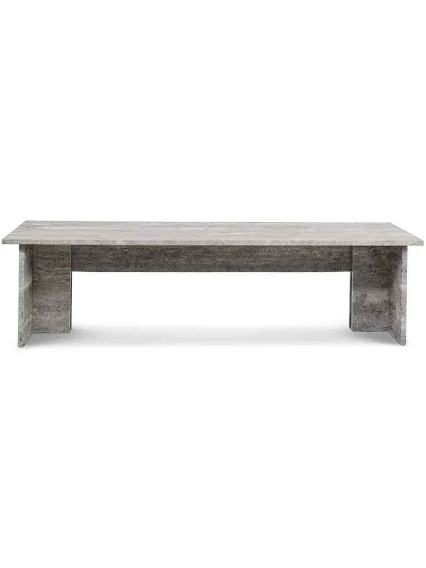 Wabi Sabi Nordic Fjer Sofabord 160 cm, travertin silver fra> Sofaborde