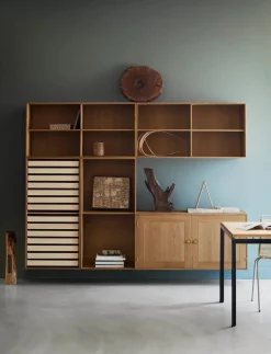 Carl Hansen & Søn FK63 Reol med bakker, oprejst fra> Reoler