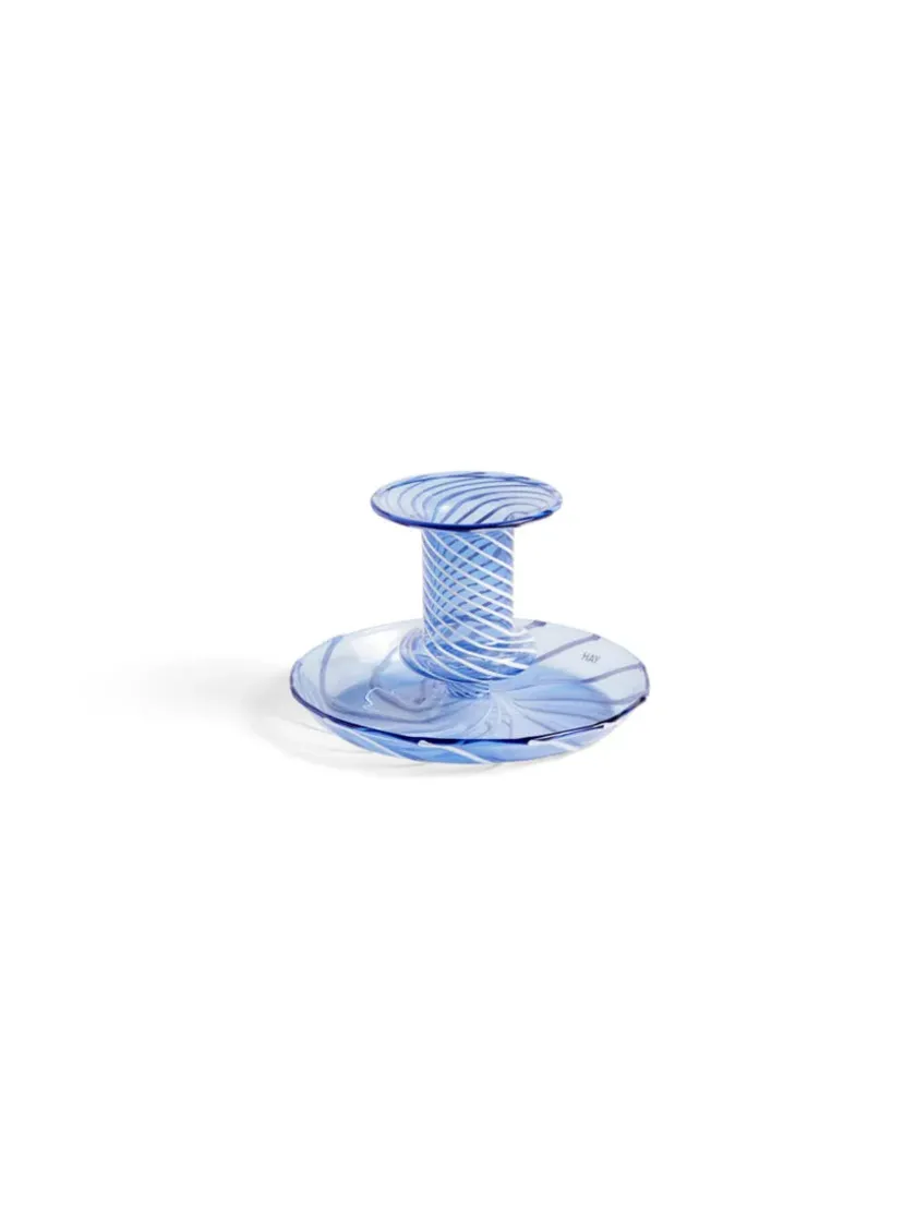 HAY Flare Stripe lysestage fra> Lysestager