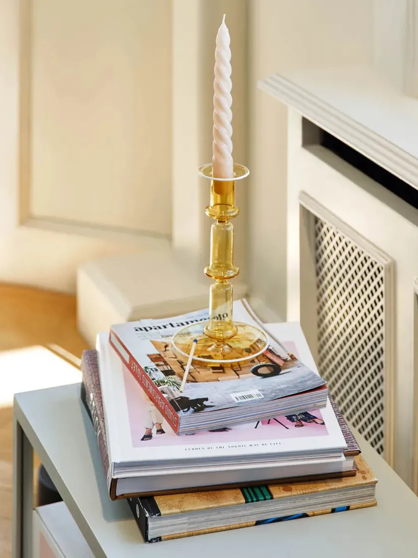 HAY Flare Stripe lysestage fra> Lysestager