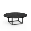 New Works Florence sofabord Ø90, black marquina fra> Sofaborde