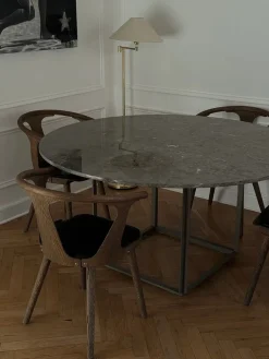 New Works Florence spisebord Ø145, black marquina fra><noscript><img width=