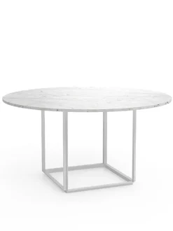 New Works Florence Spisebord Ø145, gris du marais/beige grey fra><noscript><img width=