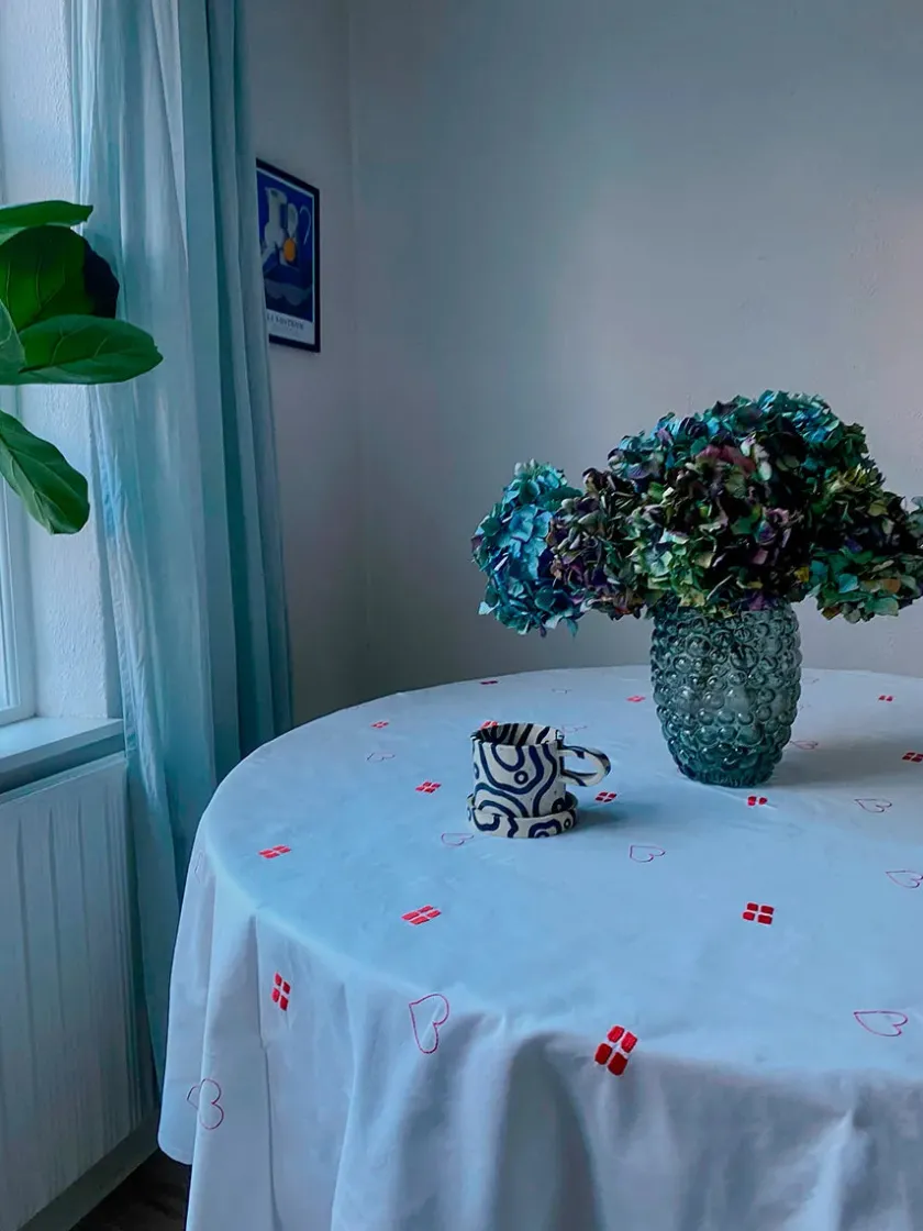 Blåmst Flower Dug, Rund fra> Gaver Til Hende|Køkkentekstiler