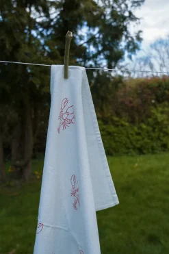 Blåmst Flower Viskestykke fra><noscript><img width=