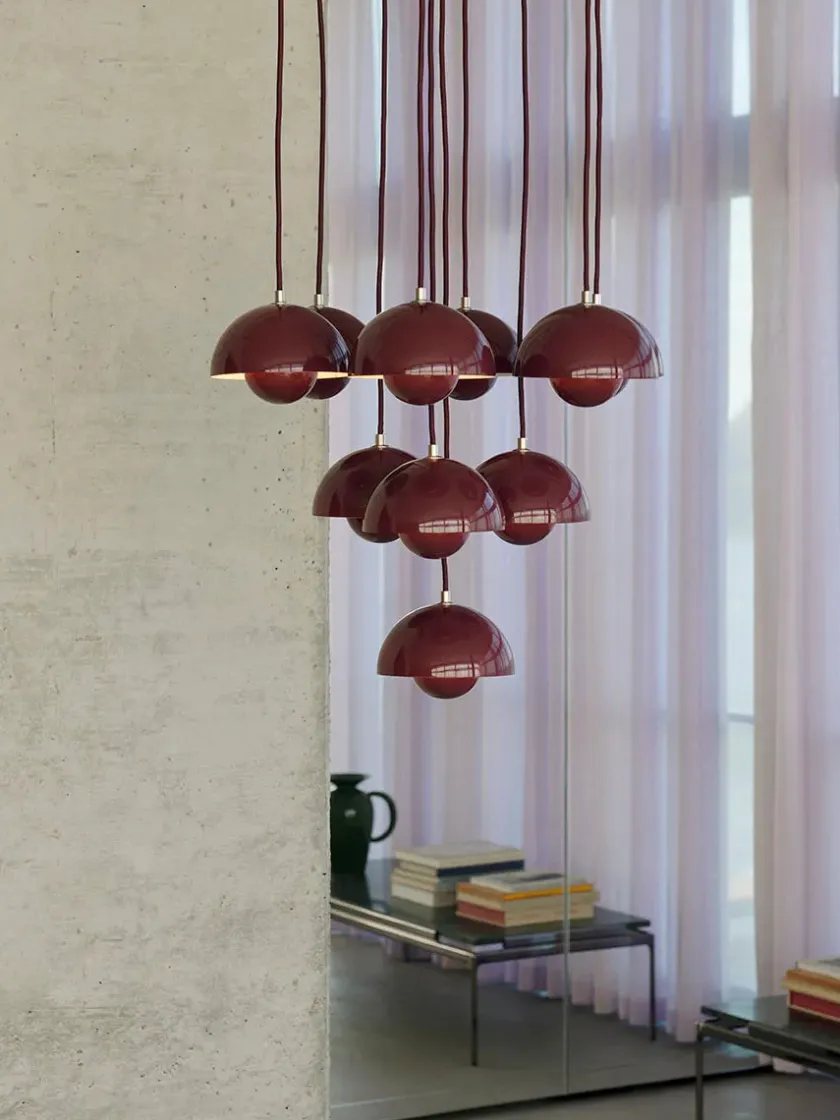 &Tradition Flowerpot Chandelier VP10, 10 pendants reversed fra> Spots|Lysekroner